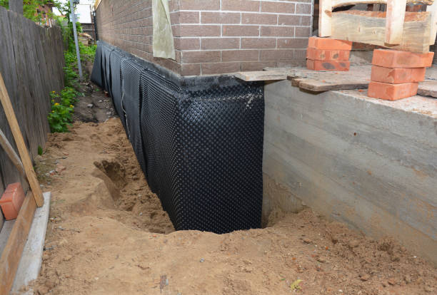 Happy homeowners after waterproofing job in Lakeview